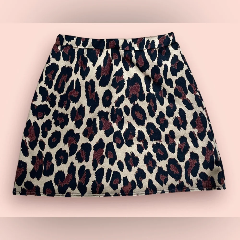 Olivia Rae: Leopard Print Mini Skirt
